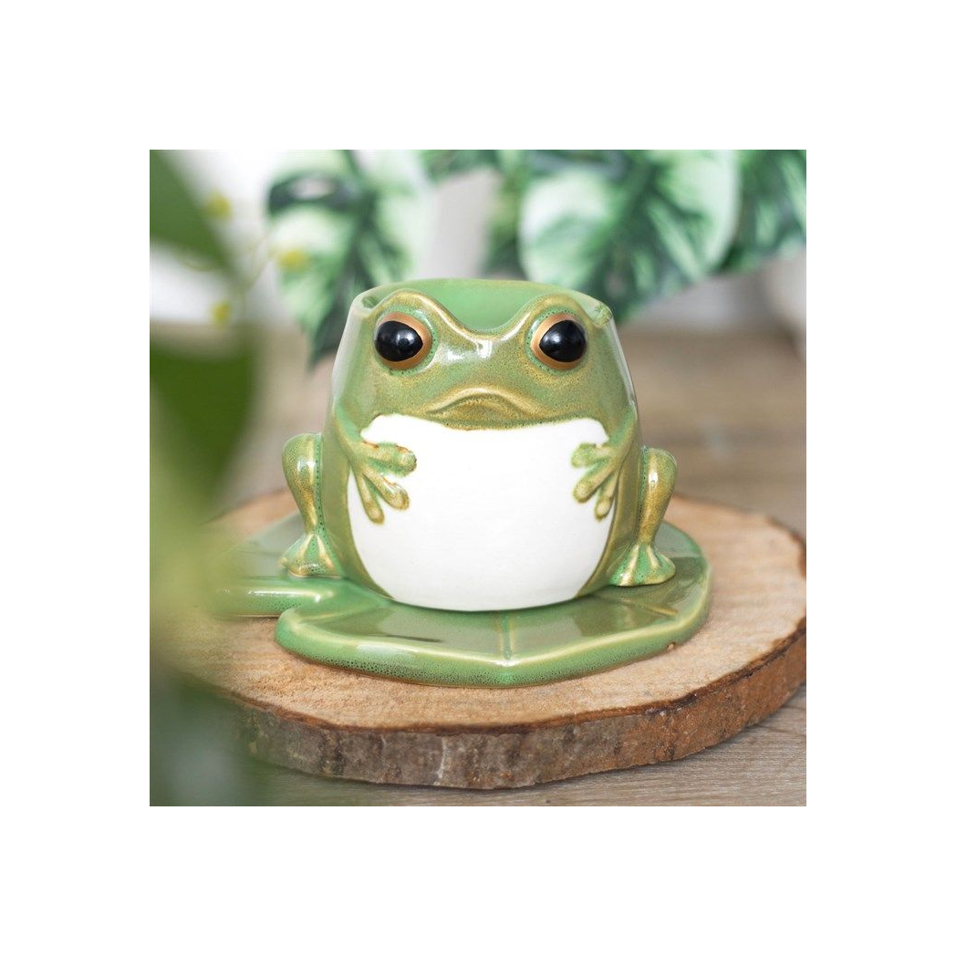 Frog Shaped Oil Burner on Lily Pad