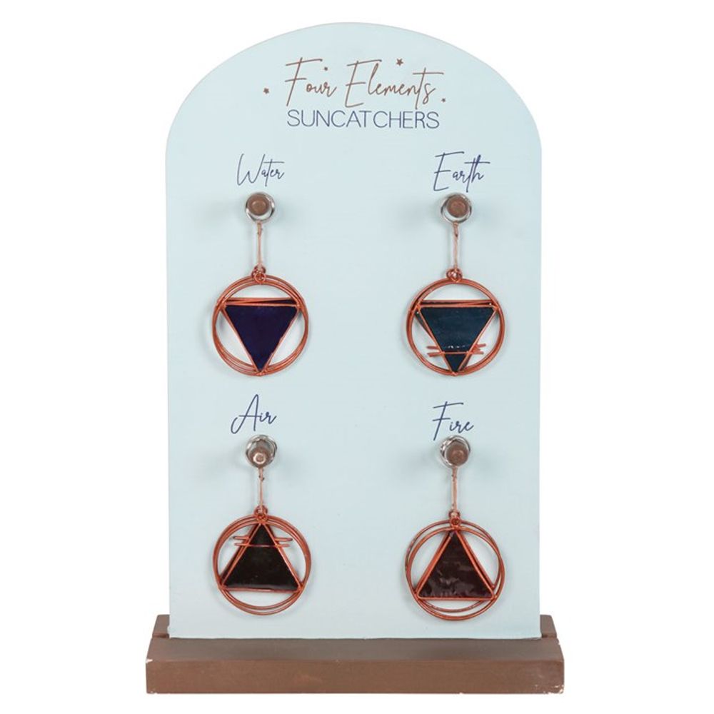 Set of 24 Four Elements Suncatchers on Display
