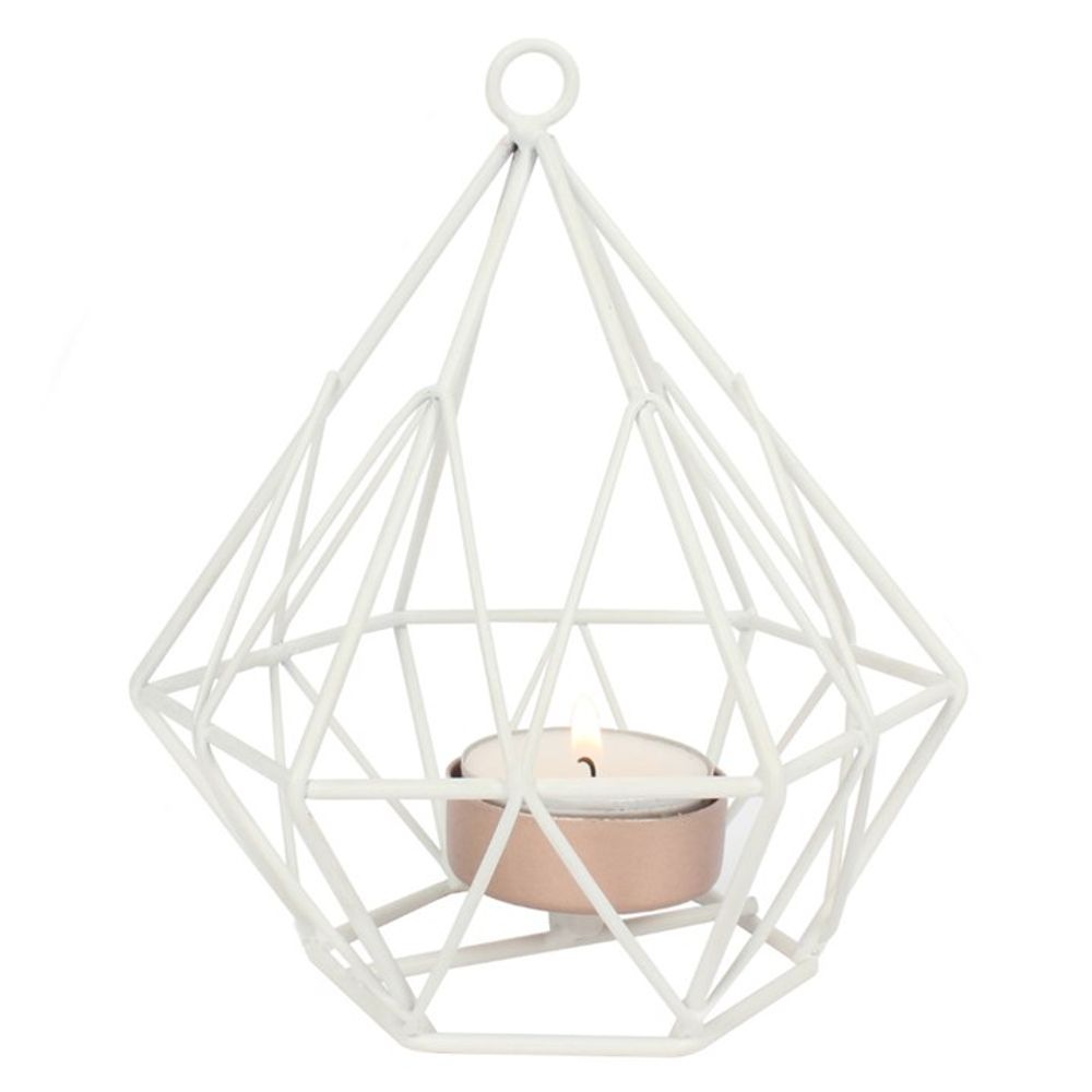 White Wire Tealight Holder