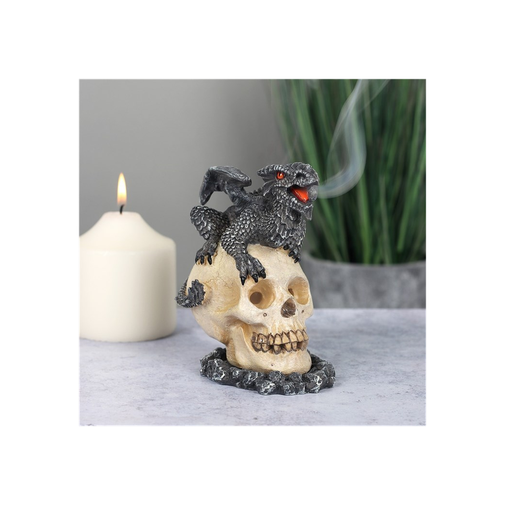 Black Dragon Incense Cone Burner by Anne Stokes