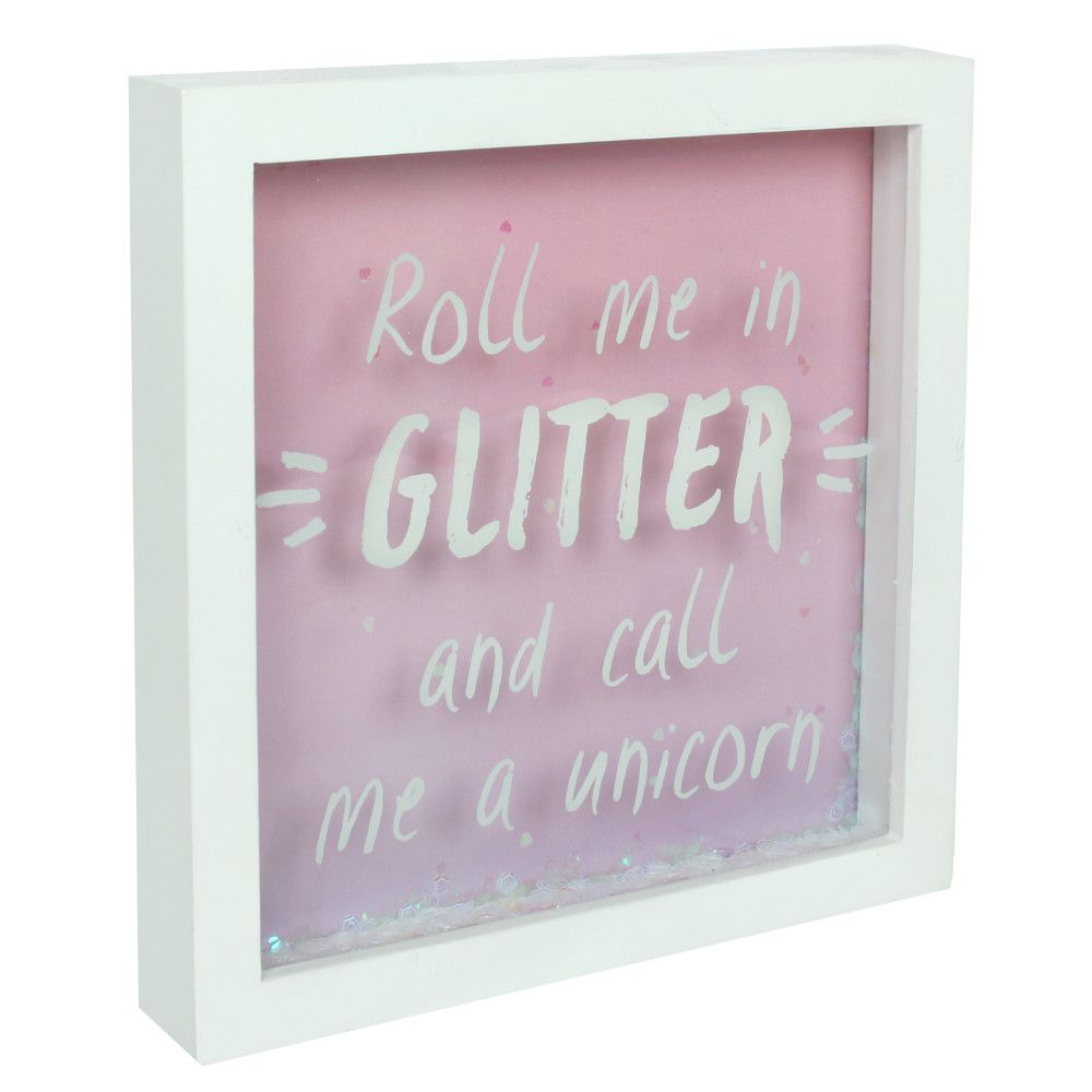 Roll Me In Glitter Box Frame