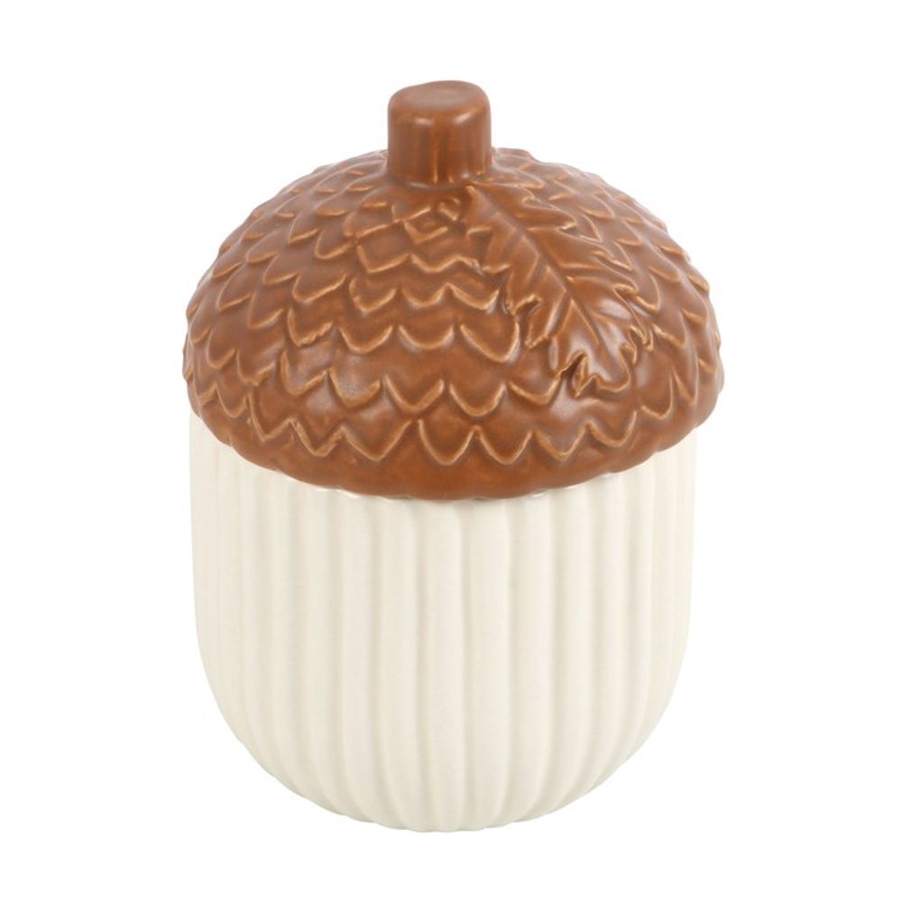 Autumn Acorn Ceramic Storage Jar