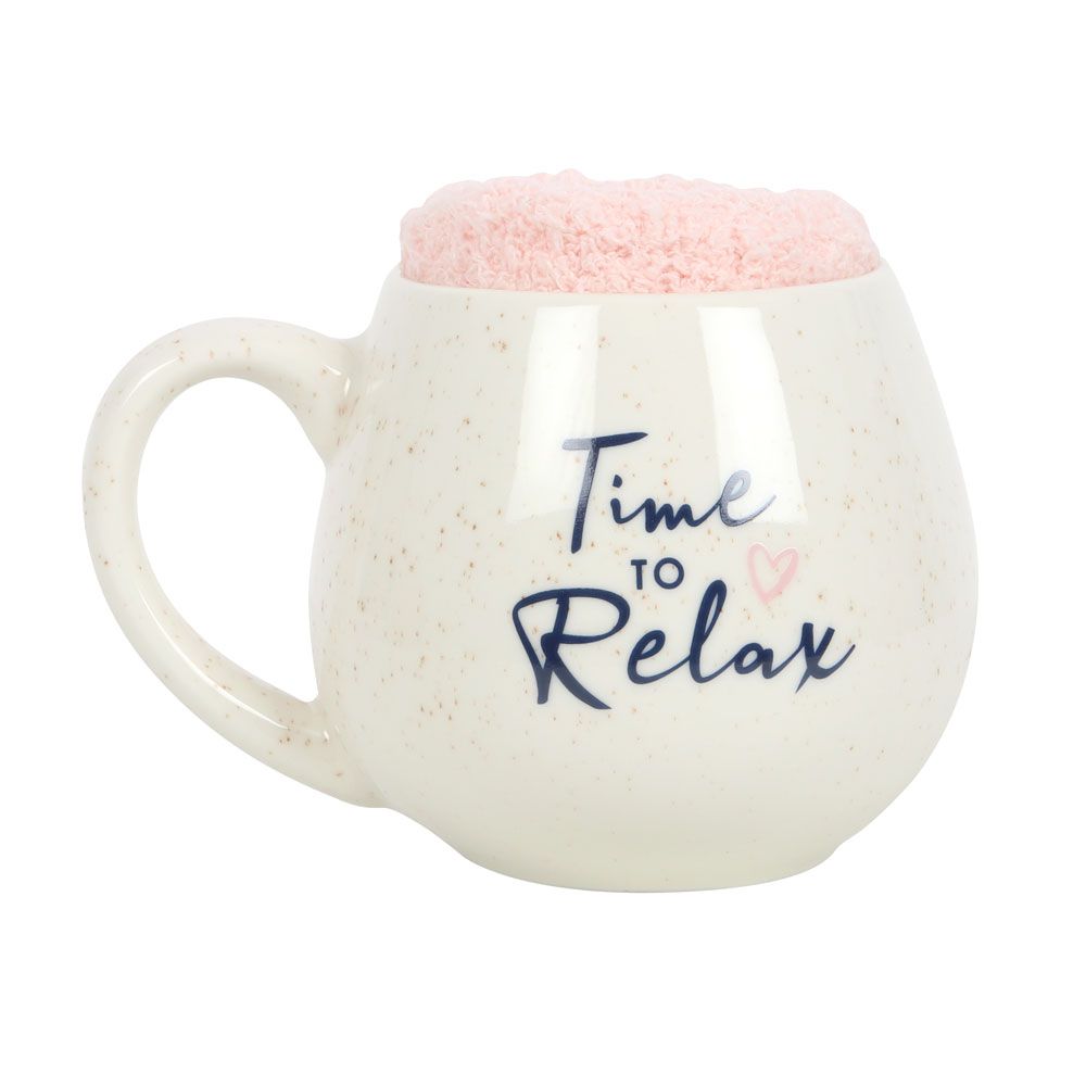 Time to Relax Mug and Sock Set