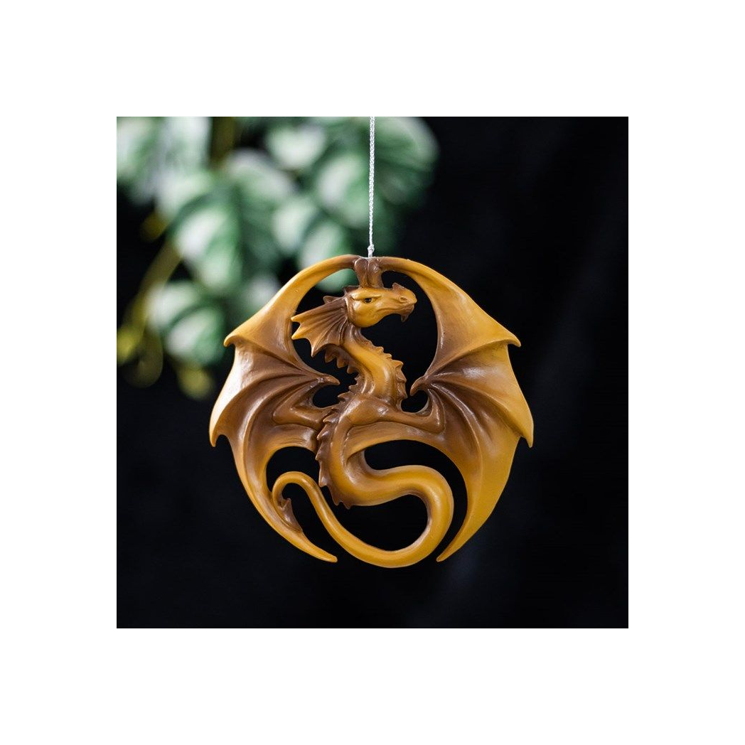 Dragon Medal Hanging Ornament by Anne Stokes