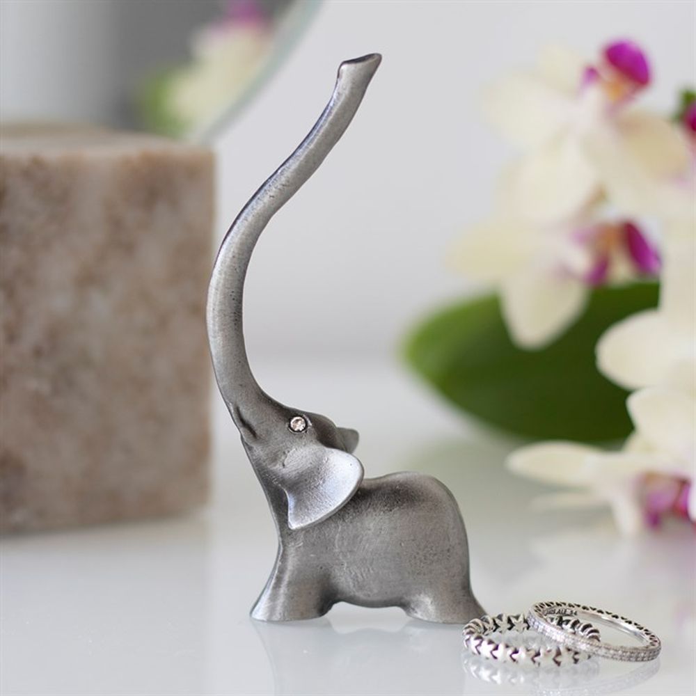 Metal Elephant Ring Holder