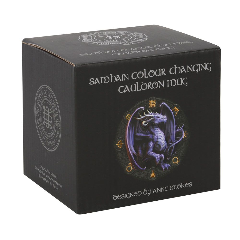 Samhain Colour Changing Cauldron Mug by Anne Stokes