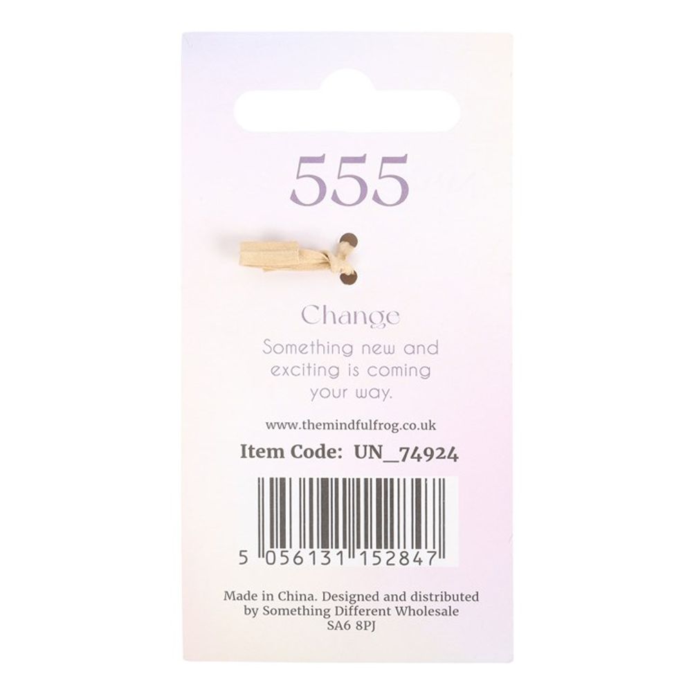 555 Angel Number Keyring