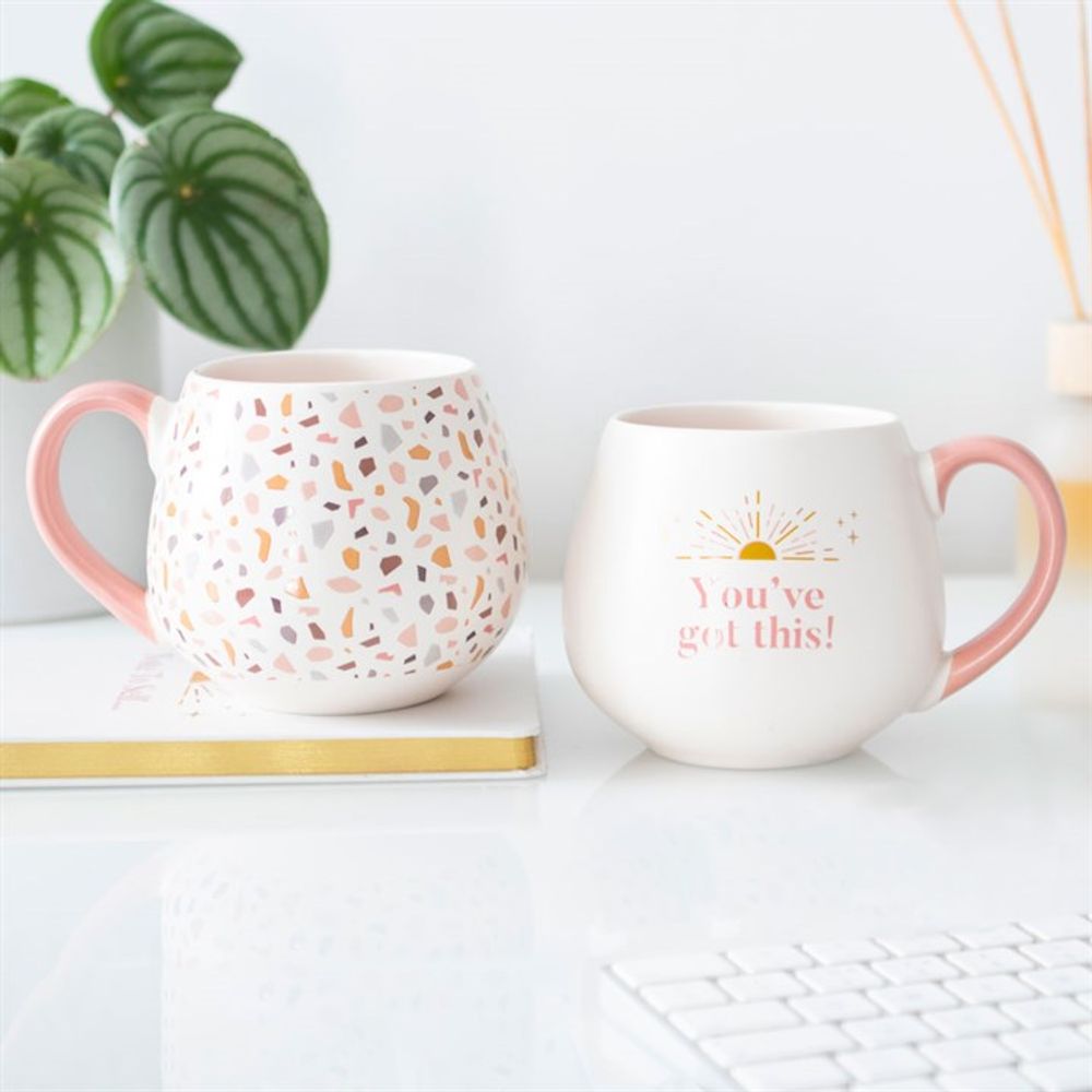 Terrazzo Print Rounded Mug